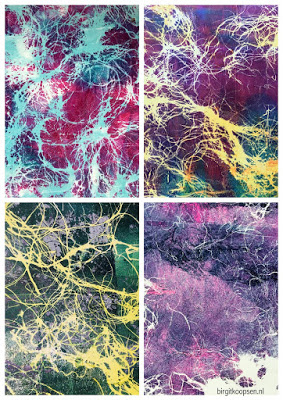 Faux Marbling Collage 3